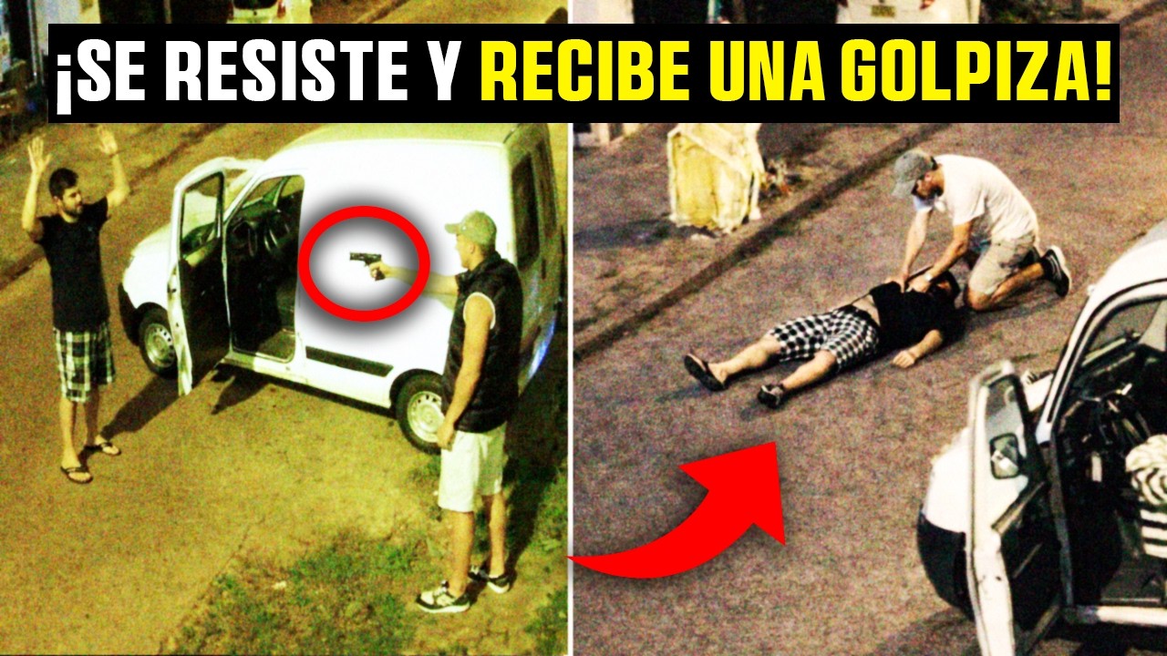 &iexcl;&Uacute;LTIMA HORA!: LADRONES ARMADOS atacan a un FLETERO y lo MOLEN a GOLPES | Captado en C&aacute;mara