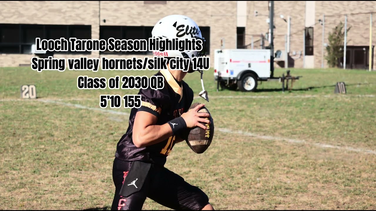 Looch Tarone full season highlights spring valley hornets/silk city 14U c/o 2030 QB 