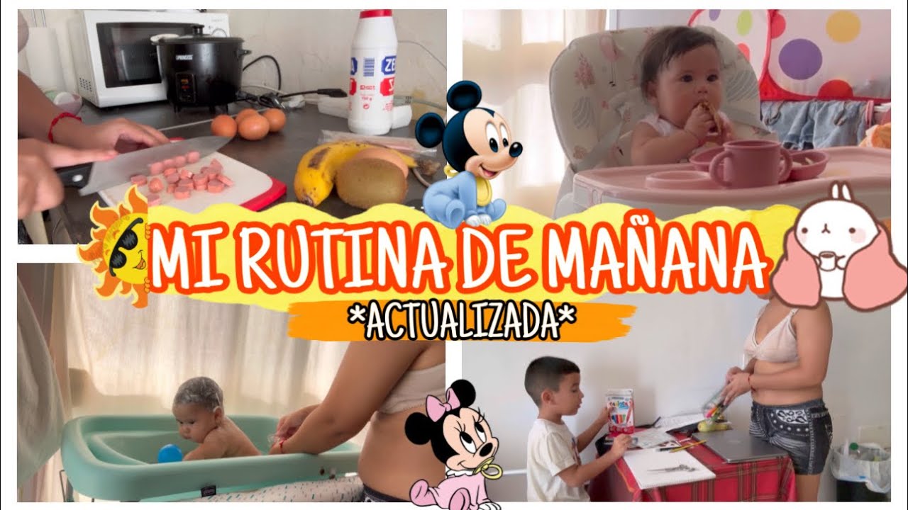 ☀️☕️MI RUTINA DE MAÑANA CON 2 HIJOS(6 meses y 7 años)😰👶🏻*ACTUALIZADA*🔥*mamá desde los 14*| TATIANA💖