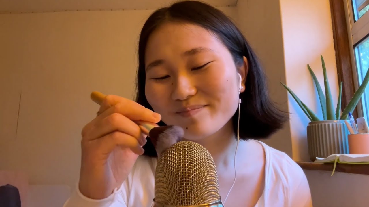 asmr mic brushing assortment + whispering