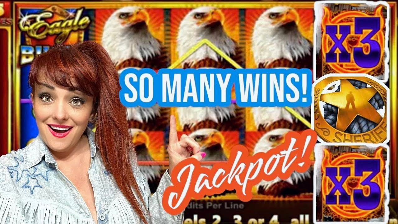 ⭐️Лучшие в Эйнсворте! ⭐️Eagle Bucks, Ming Warrior и The Enforcer! Джекпот Handpay!