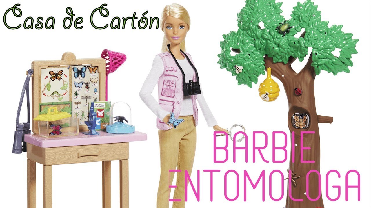 Barbie Entomologa 🦋 playset |Casa de Cartón