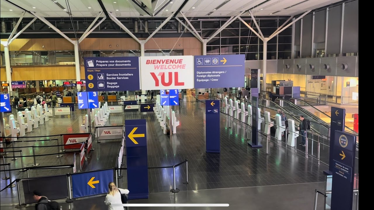 Arriving at Montreal International Airport and connecting to an domestic flight- Walking directions