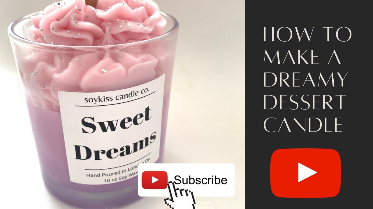 How To Make a Dessert Candle with Wax Frosting