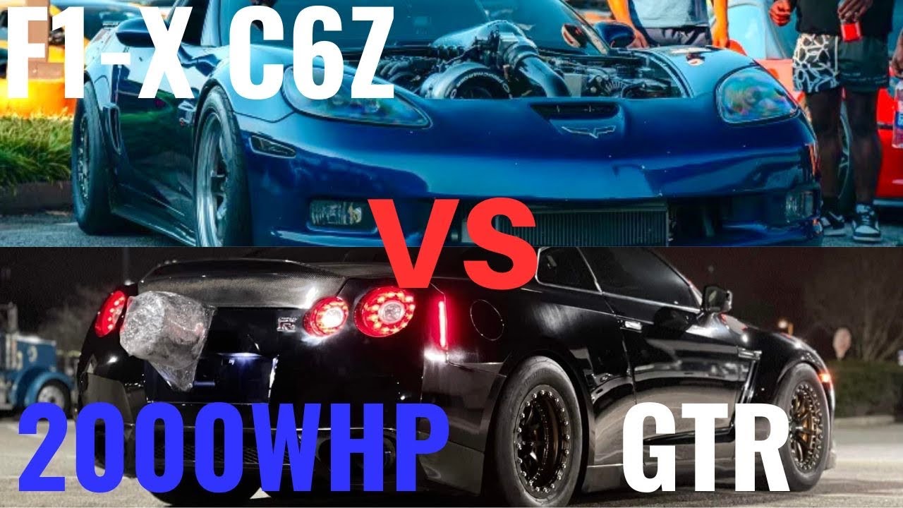 ProCharged 441 LSX C6 ​​Z06 против WorkHorse GTR мощностью 2000 л.с.+, SHELBY GT500 (1200 л.с.), ...