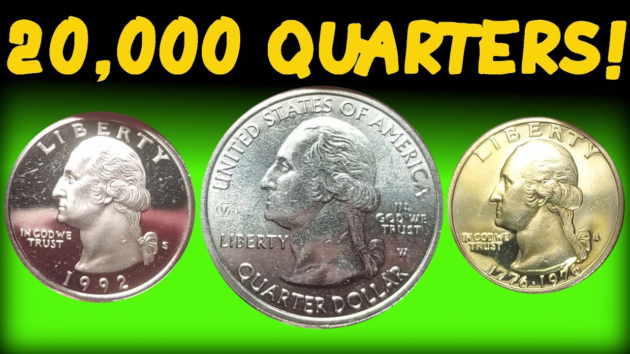 $5,000 QUARTER HUNT! COIN ROLL HUNTING QUARTERS!!! (TONS OF QUARTERS!)