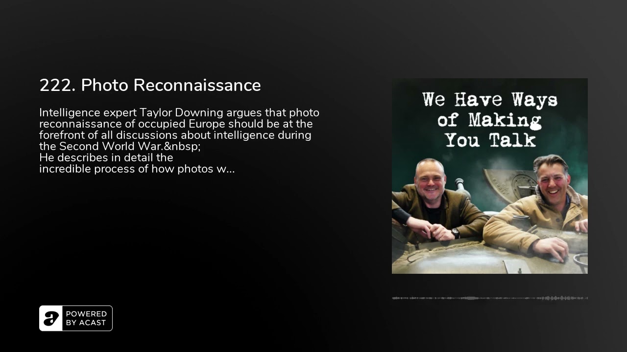 222. Photo Reconnaissance