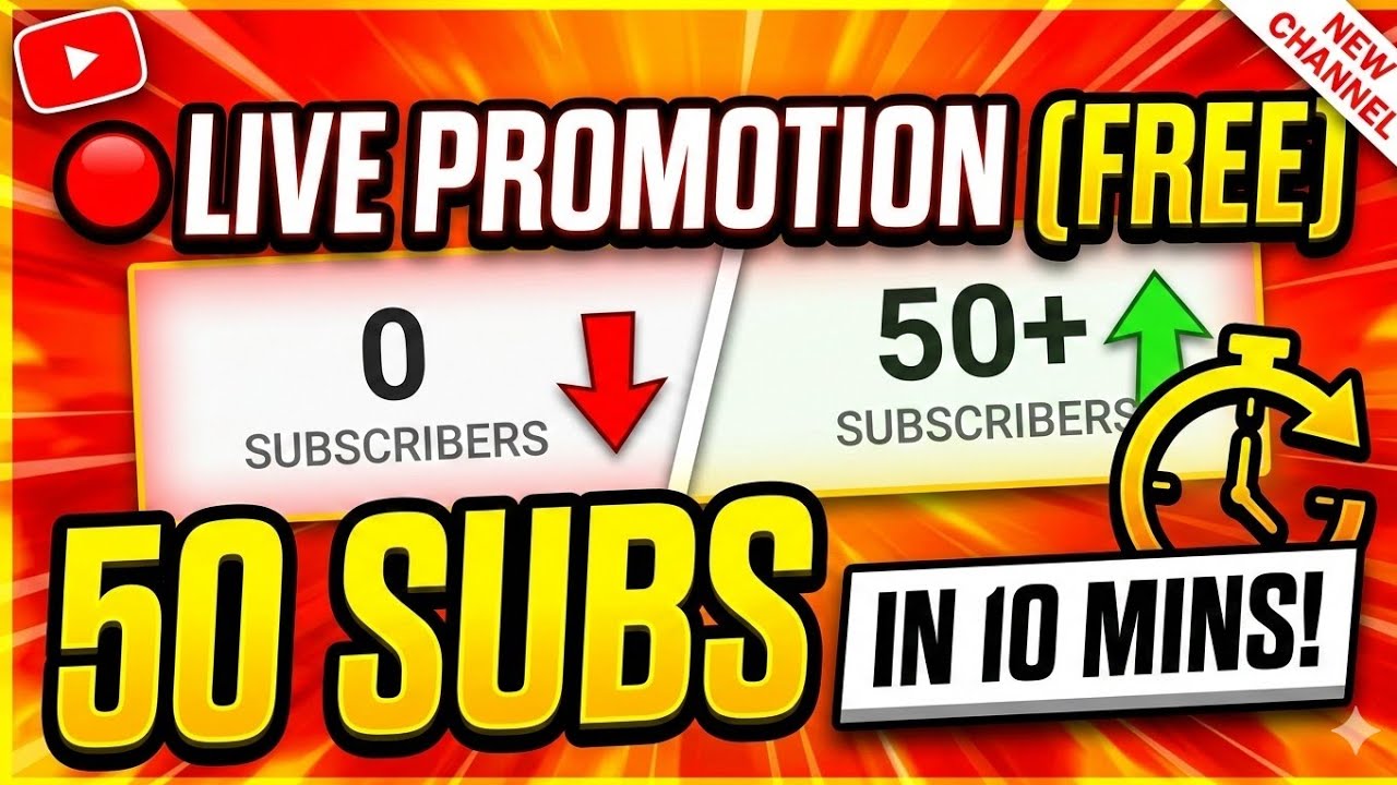 #FreePromotion #ChannelPromotion #LiveStream #SubscriberBoost #GrowTogetherTargeted Tags: