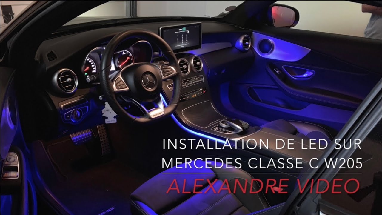 INSTALLATION LED INTÉRIEUR MERCEDES W205