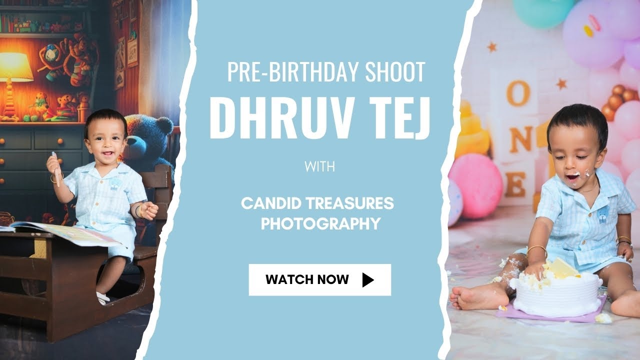 🎉 Dhruv Tej’s Magical Pre-Birthday Photoshoot | Candid Treasures Photography Hyderabad 🎈