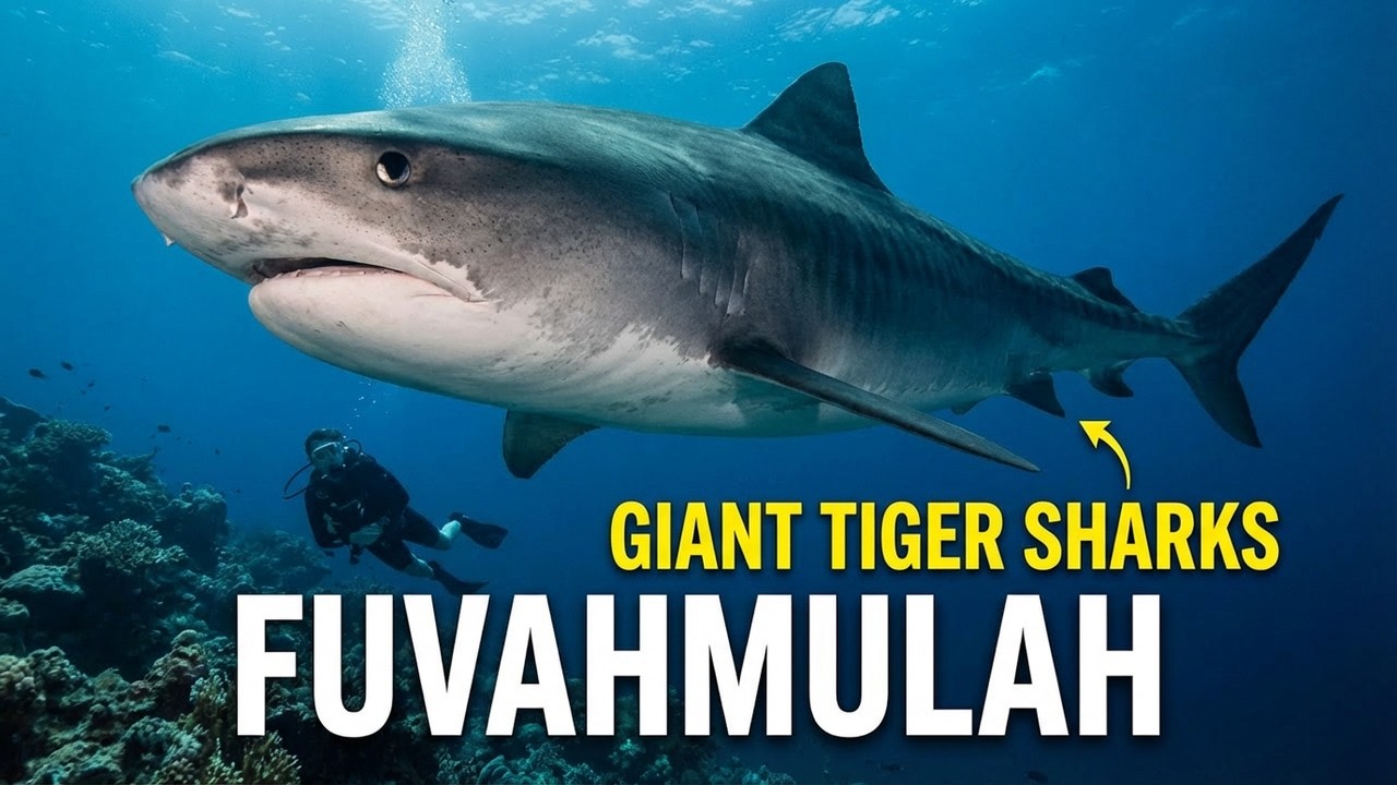 What's it Like to Dive with GIANT Tiger Sharks in Fuvahmulah | 4K