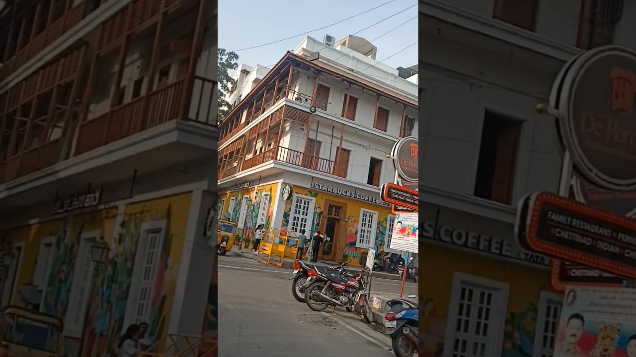 Beautiful French colony Pondicherry ❤️❤️ 
