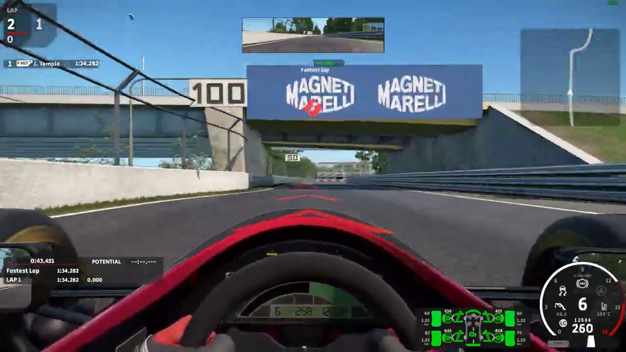 Automobilista 2 | Running a Formula HiTech Gen2 car on the Montreal 1991 circuit, one lap