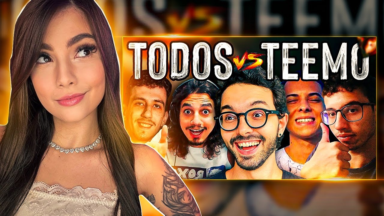 Reagindo a 1 TEEMO DE HACK vs 5 HIGH ELO