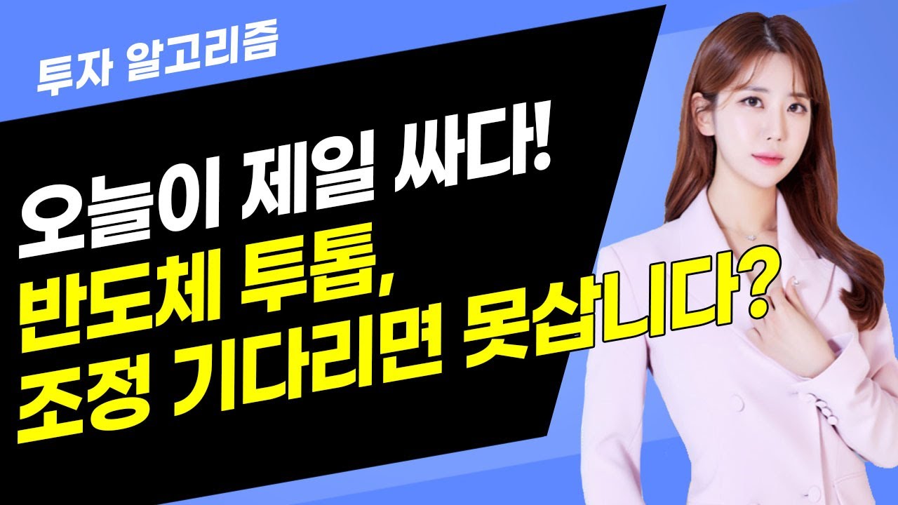 [투자 알고리즘] 오늘이 제일 싸다! 반도체 투톱, 조정 기다리면 못삽니다? / 머니투데이방송 (증시, 증권)