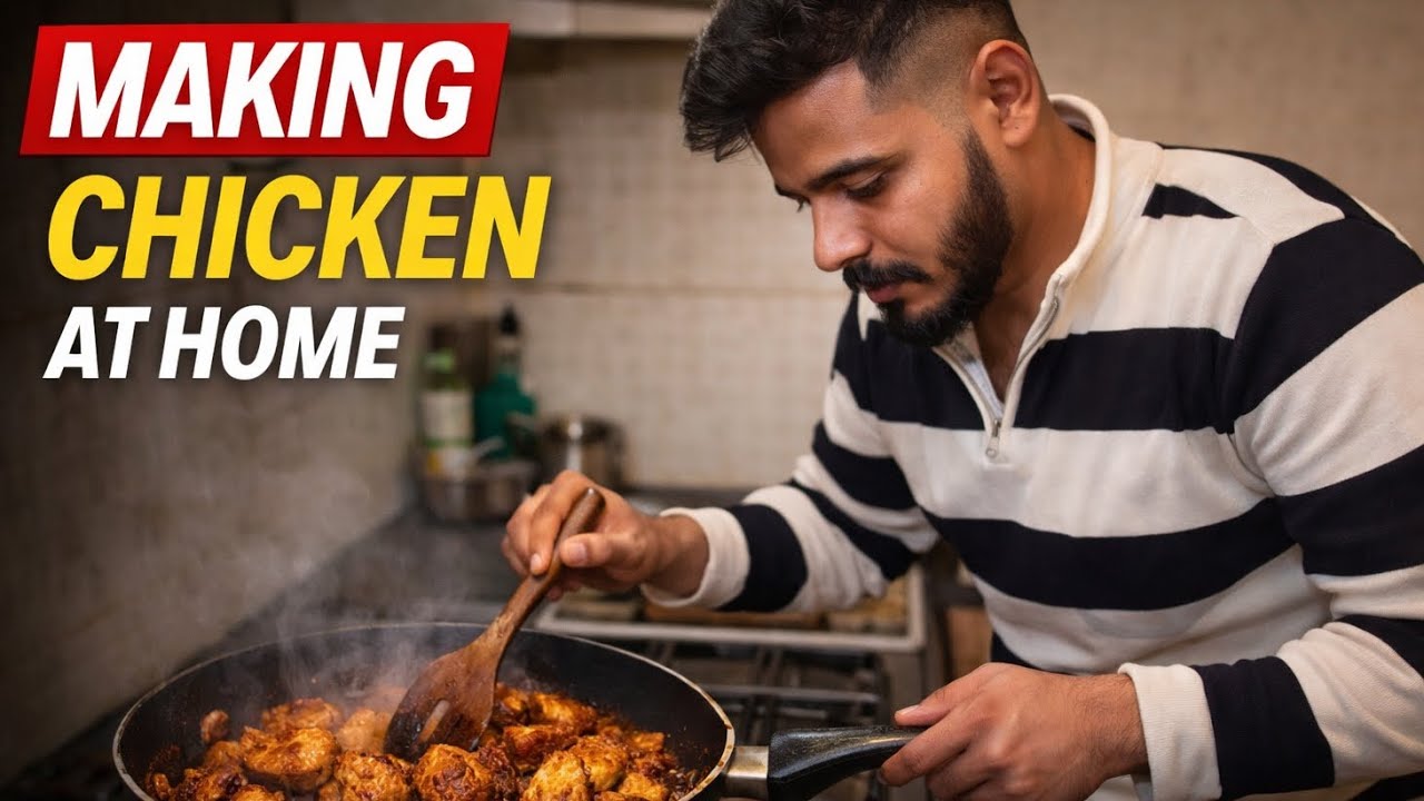 MAKING CHICKEN AT HOME #chicken #homemade #chickenlovers 