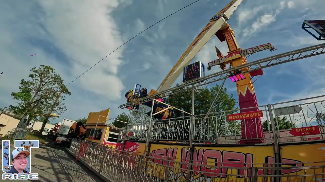 Manège XXL NEW WORLD - Foire de Pâques, Caen 2025 | Off ride #caen #manege #foire