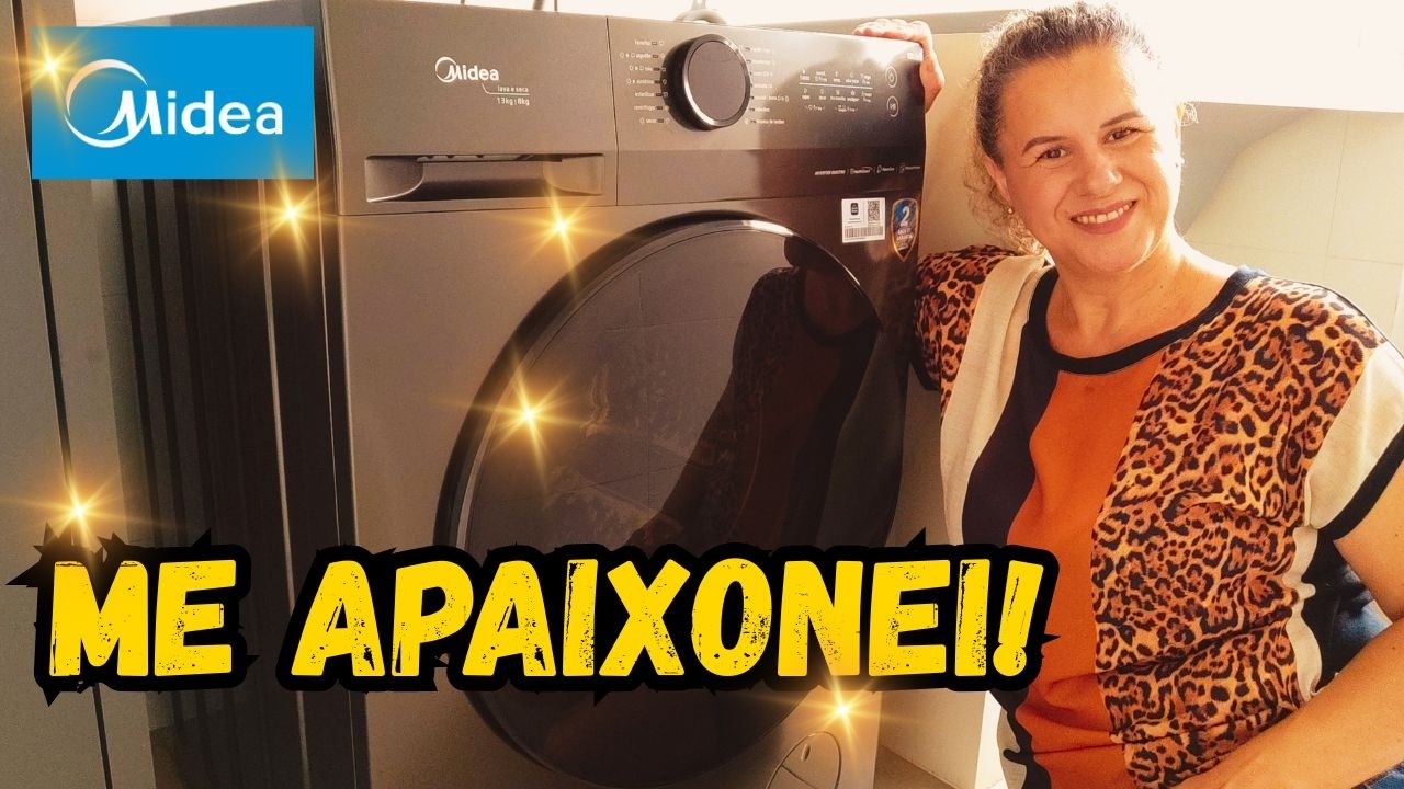 Lava e Seca Midea HealthGuard é Boa? Unbox Completo + Primeiras Impressões 💦🙏😍