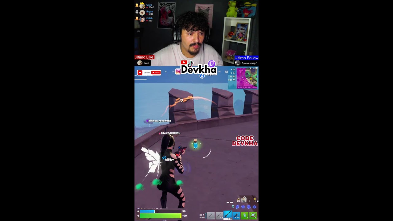 NOCHE DE PANAS - Code. Devkha en FORTNITE ⚡#fortnite #fortniteclips #shortvideo #clips #gaming #fyp