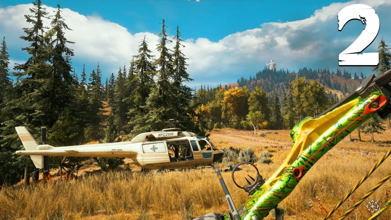Far Cry 5 Gameplay Walkthrough - Part 2 - HIJACKING HELICOPTER..! (PS4 Pro)