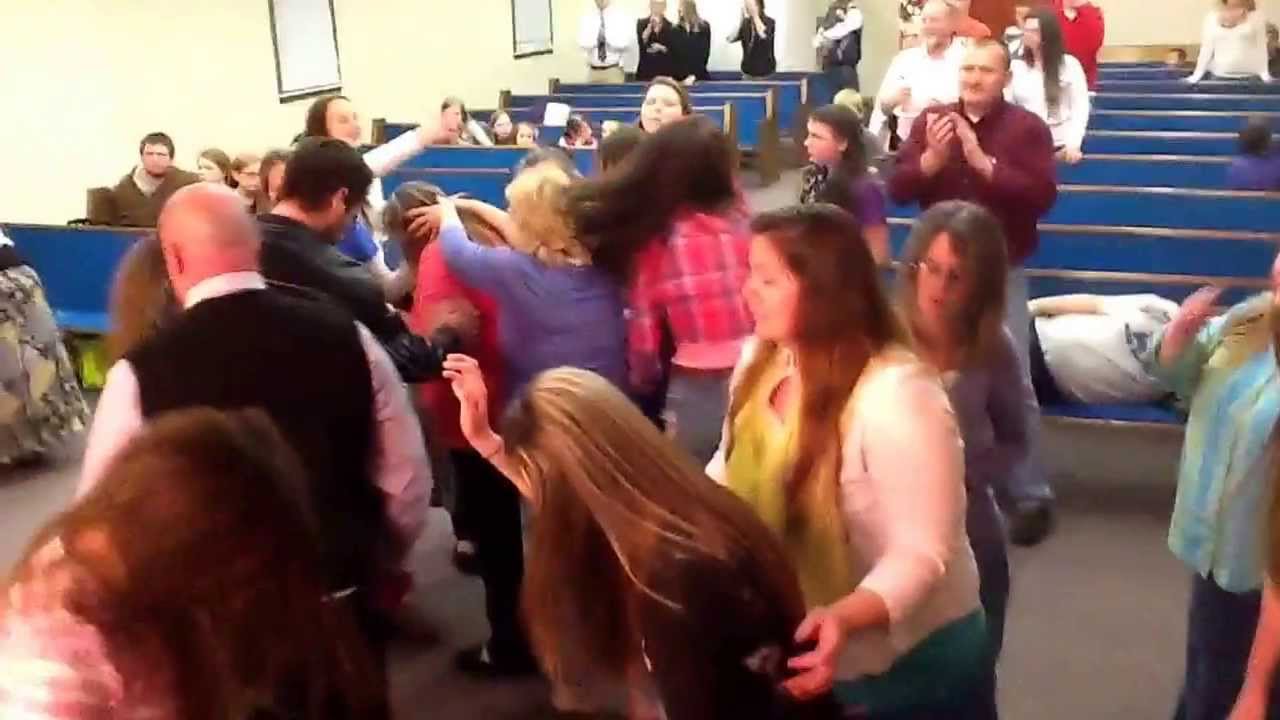 After most of tonight's crowd had left, the Holy Ghost came by again....1/1/14 about 1:00am