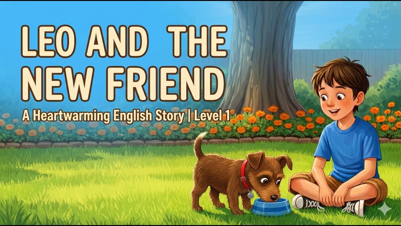 Учим английский по историям | Leo and the New Friend | Аудирование А1