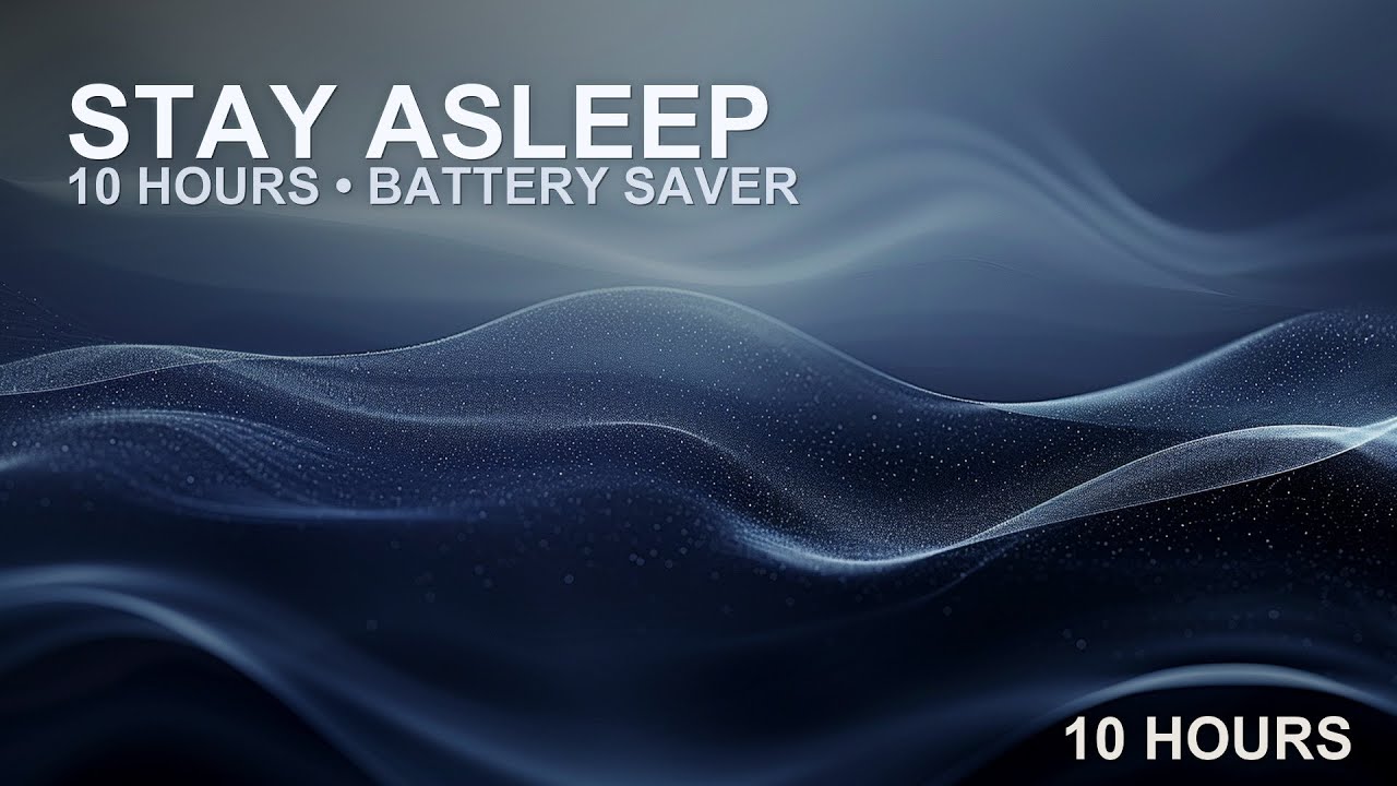 Pitch Black Screen Sleep Music (10H) • Dark Screen Zone | Deep Insomnia Relief