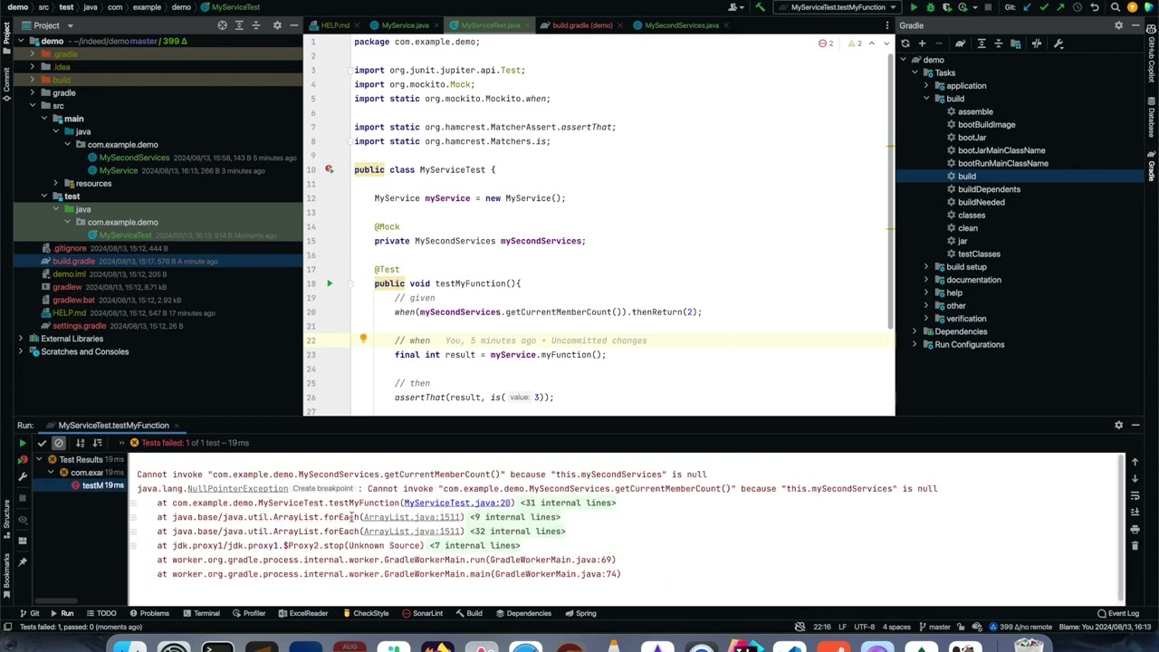 Unit Test: Mock, Given When Then, Dependency Injection