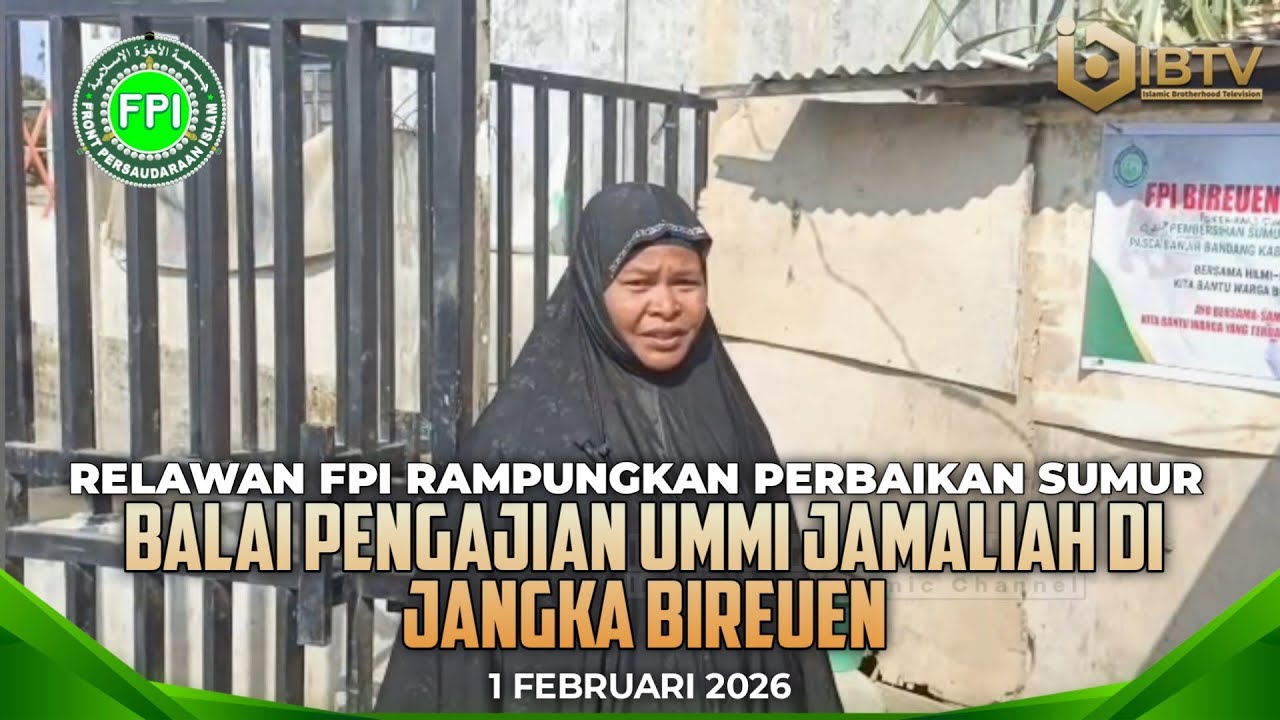 Relawan Rampungkan Perbaikan Sumur Balai Pengajian Ummi Jamaliah di Jangka Bireuen