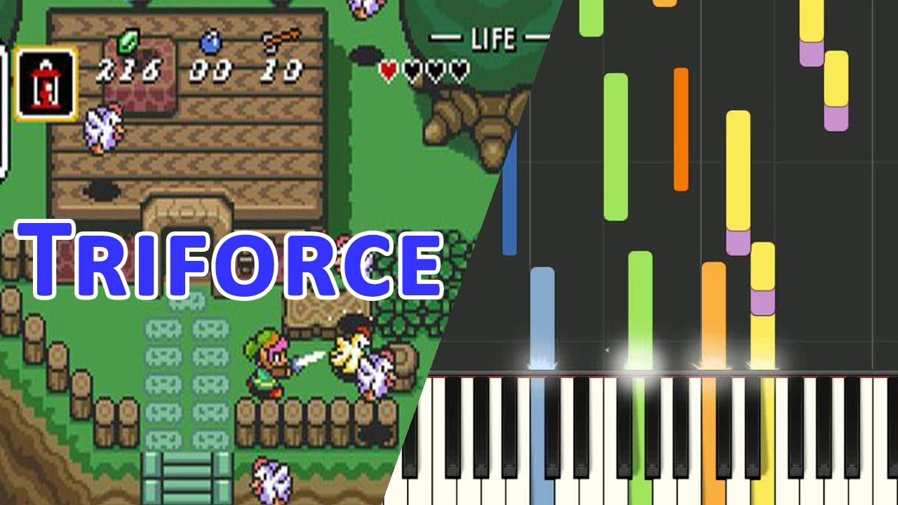 Piano - SNES The Legend Of Zelda A Link To The Past - Triforce