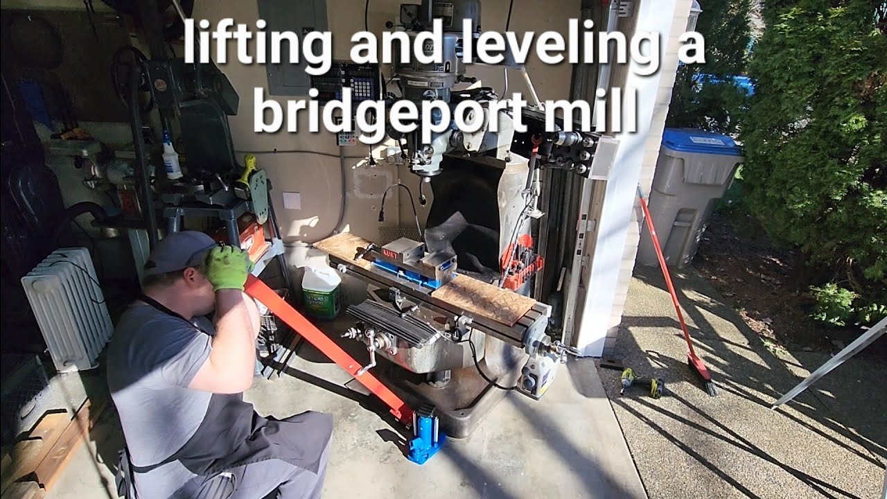 Installing leveling feet on a bridgeport