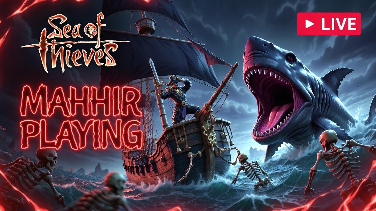 Ageya Phirse Loot machane Sea of thieves Live stream wo bhi Buddies ke sath | 1K Done 2K Loading