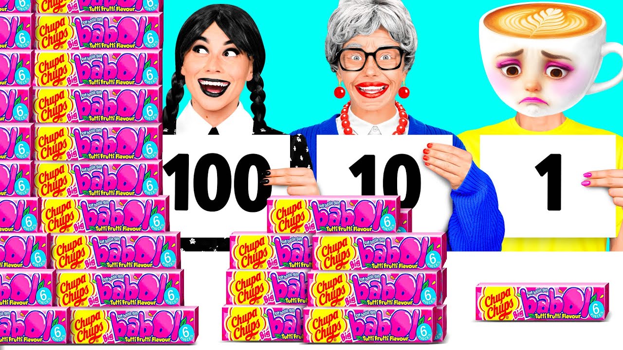 100 Слоев Еды Челлендж | Смешные Ситуации с Едой от BaRaDa Challenge