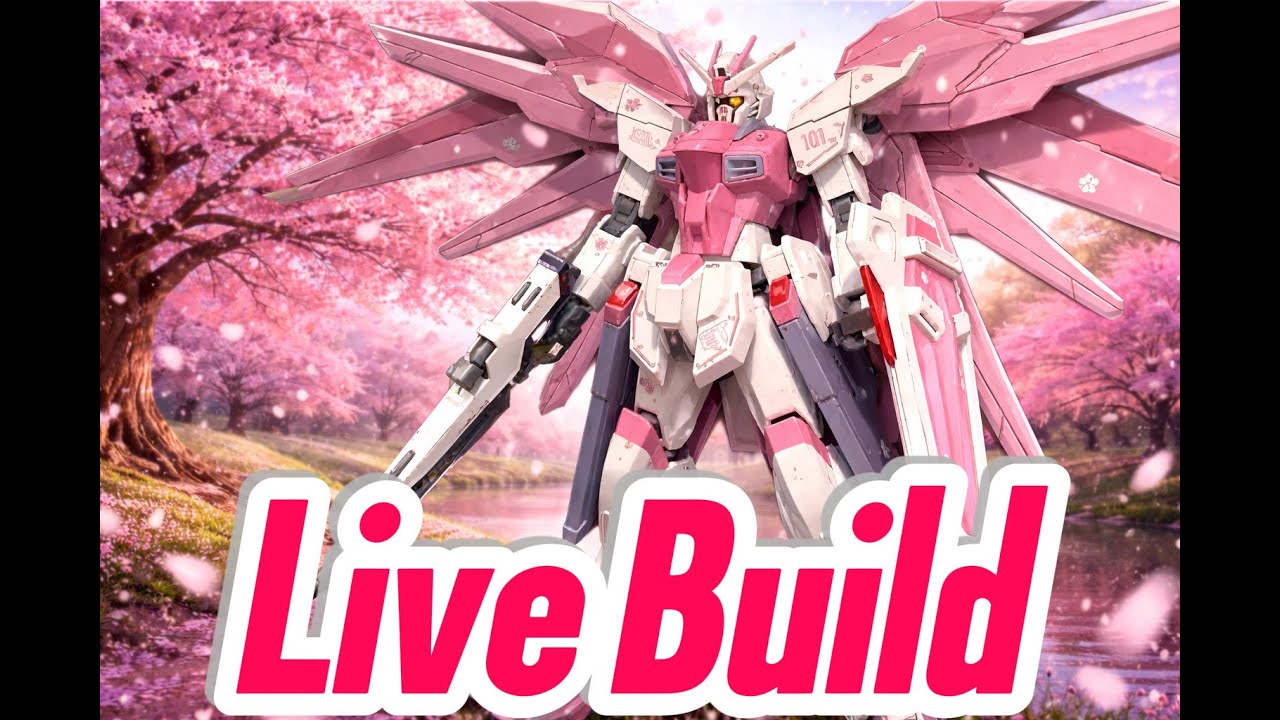 LIVE Build: Bootleg Gunpla HG Freedom Gundam Cherry Blossom