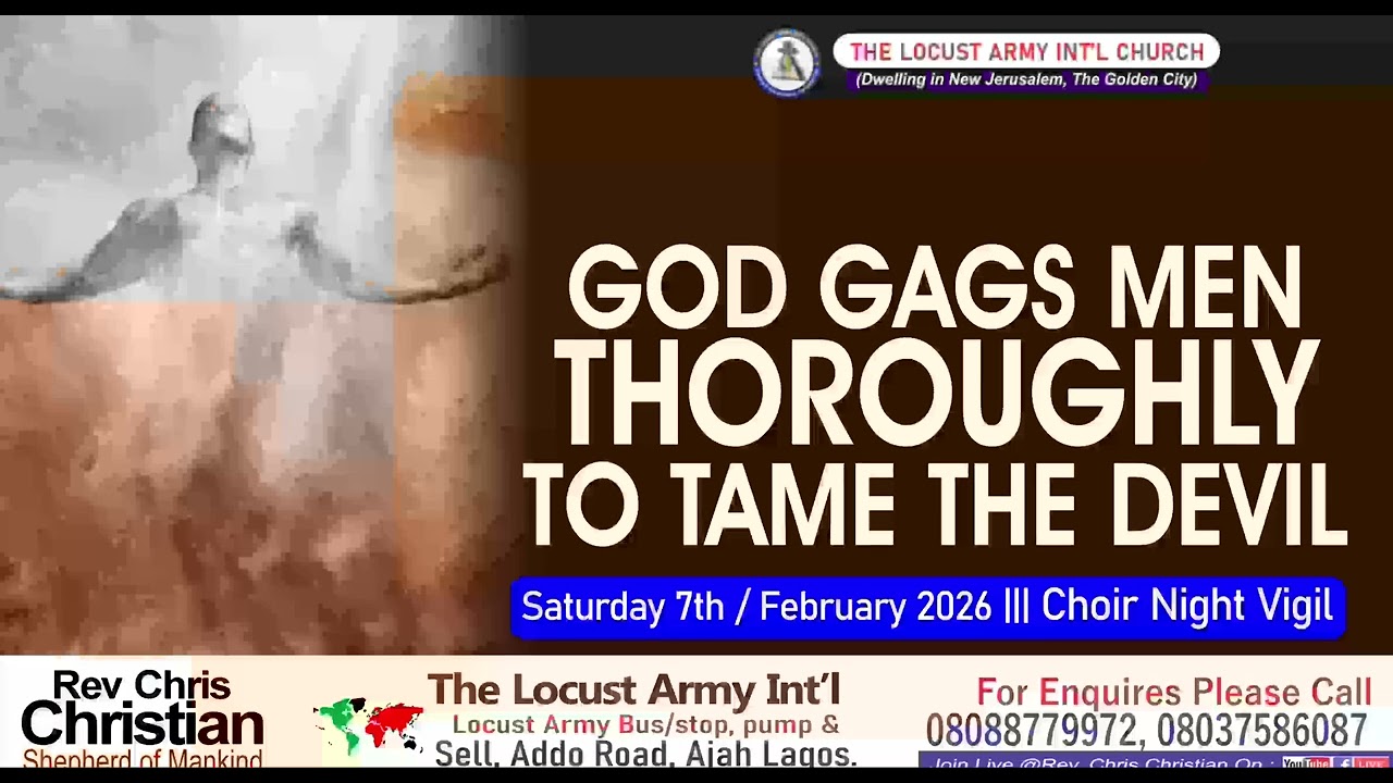 Rev. Chris Christian | God Gags Men Thoroughly To Tame The Devil