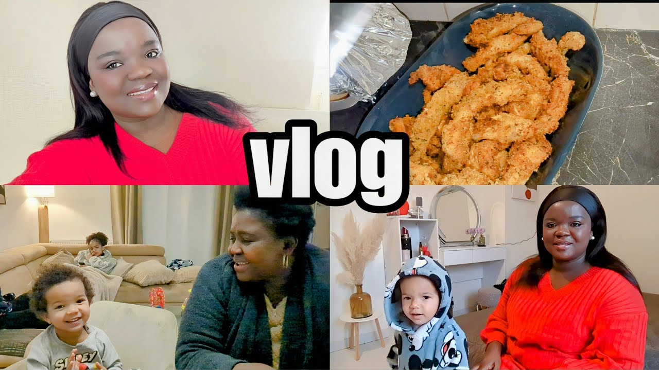 VLOG/SOIRÉE ET REPAS CHEZ MAMIE/MAMIE PARLE MA LANGUE MATERNELLE AVEC LES ENFANTS😅