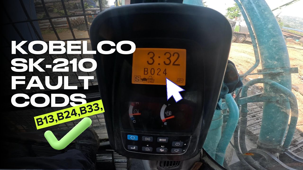 Kobelco 210 B013 B023 Error code how to solution Full video1116 1