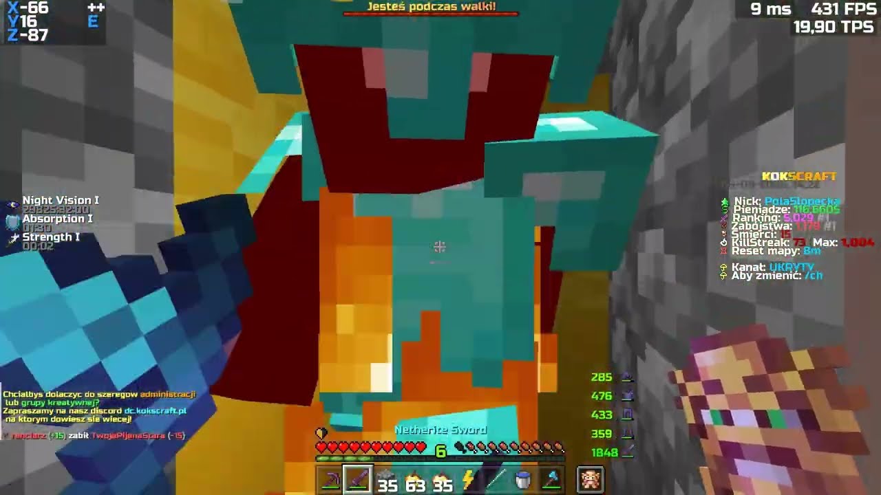 dominowanie stiwuf kokscraft.pl KITPVP | Losowanie na 75k wymagania w bio