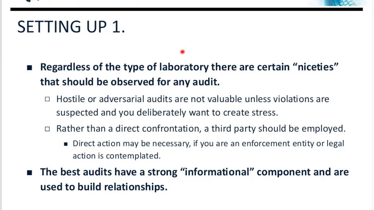 Auditing Analytical Laboratories for FDA Compliance