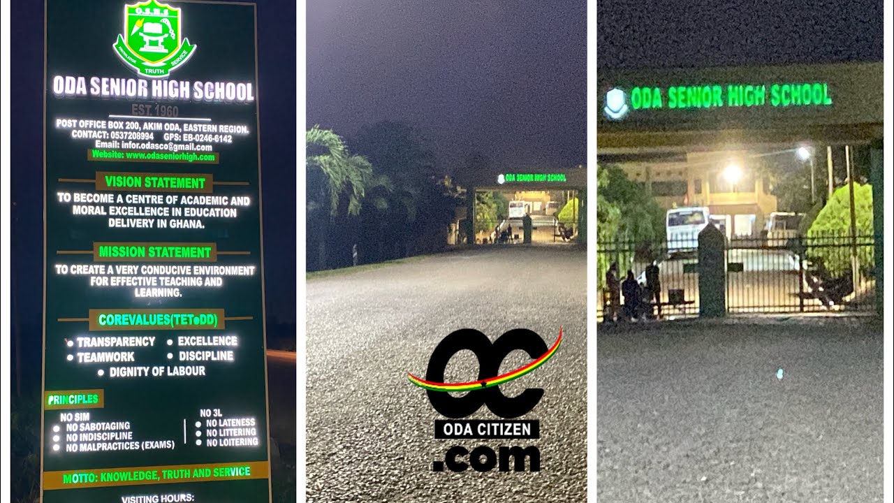 😮WATCH I Beautiful Night View of Oda Senior High School (Odasco) Best In Eastern Region & GH 💚💚❤️