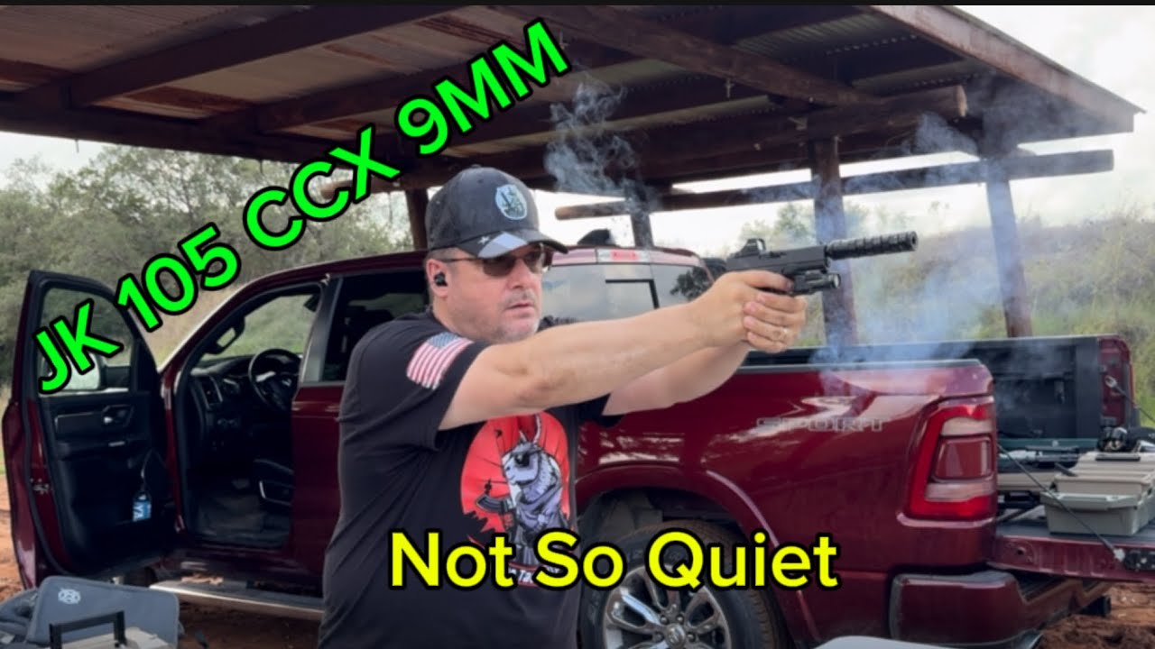 Обзор глушителя Not So Quiet JK Armament 105 CCX 9mm для Glock 43X MOS и Century Arms AP5.