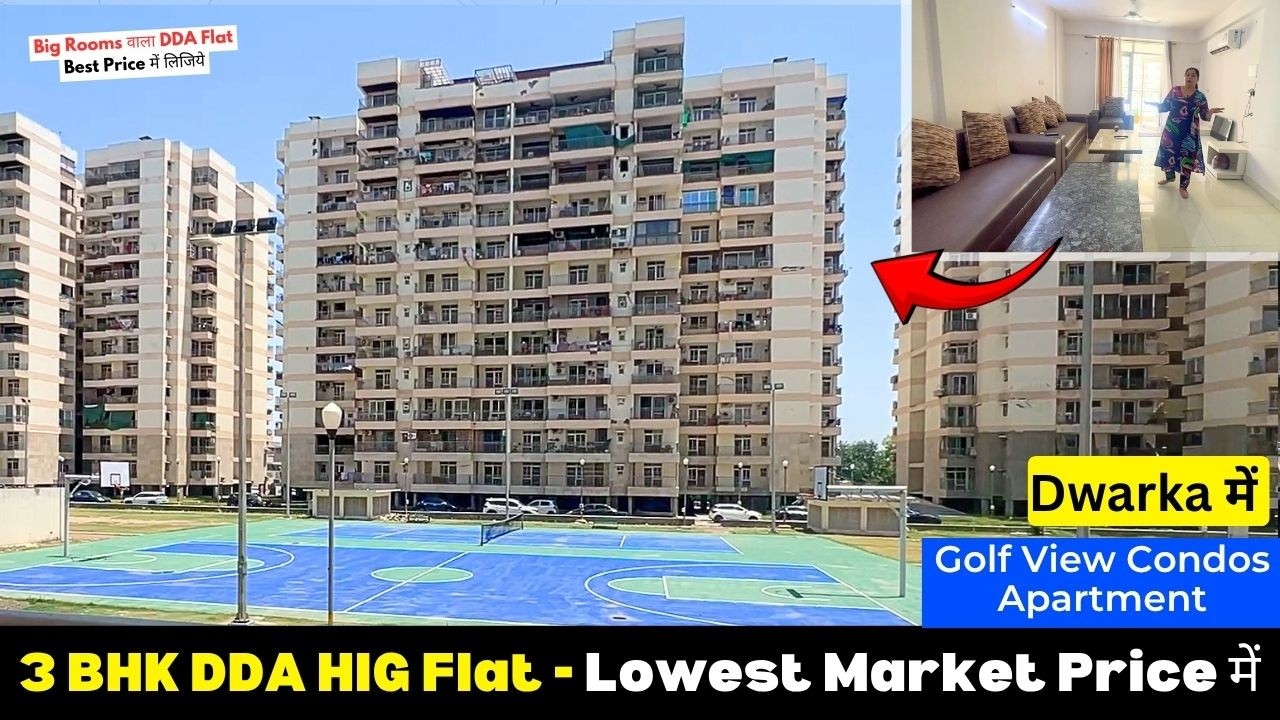 Best Market Rent, 3 BHK Flat for Rent- Dwarka Sec 19, Delhi (Golf View Condos Apartment)