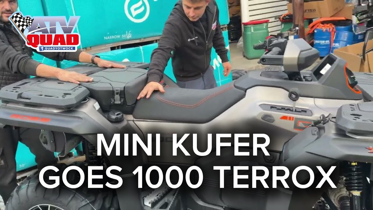 Mini kufer zamiast siedzenia GOES 1000 terrox od mud Cfmoto 1000 MV rear cargo box siedziska solo