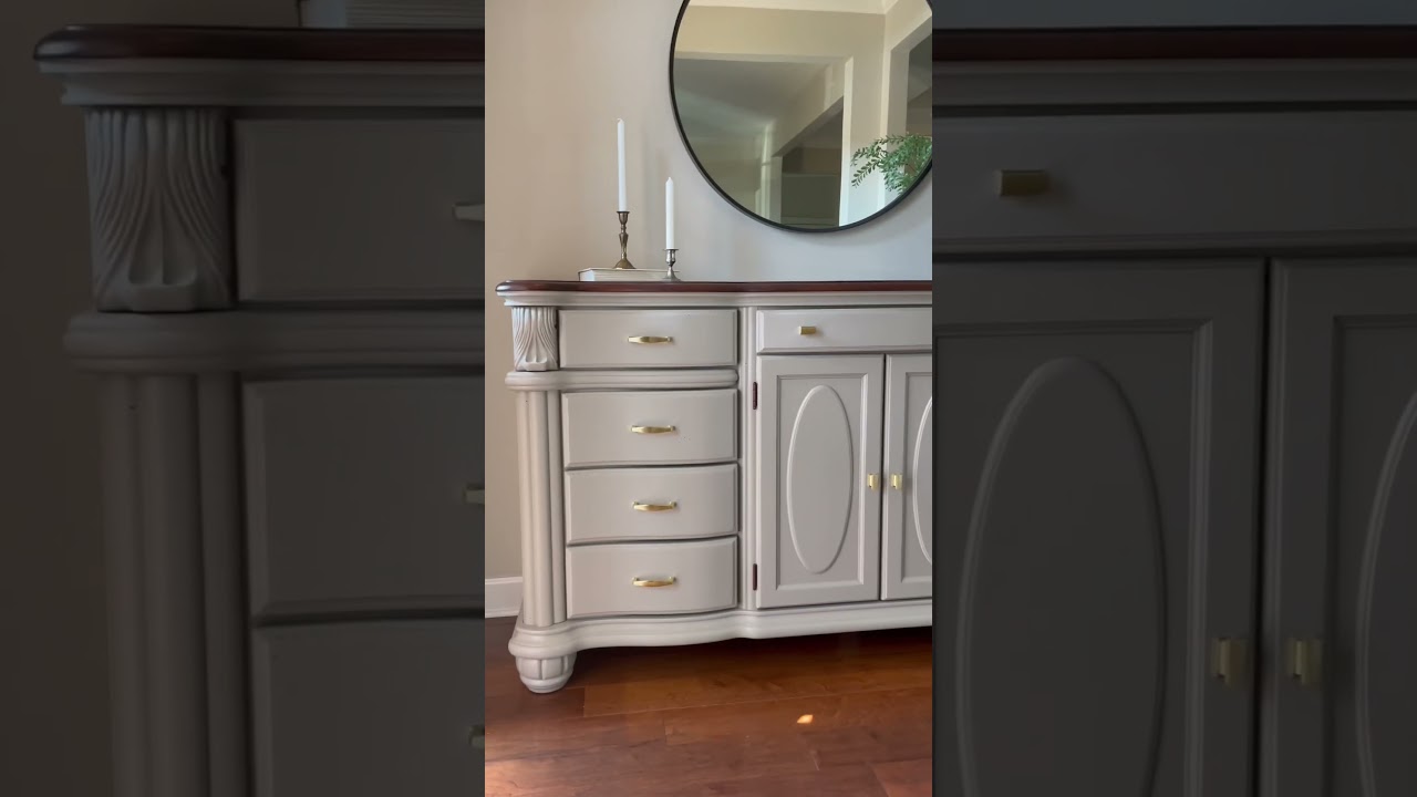Update Your Outdated Furniture with PAINT 🎨 dresser makeover #furnitureflip #furniture #painting