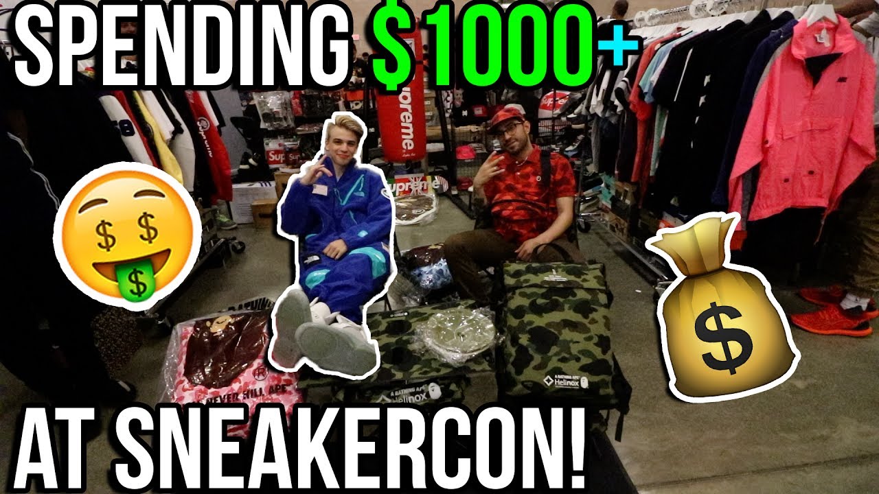 SPENDING $1000+ ON HYPEBEAST ITEMS AT SNEAKERCON!!