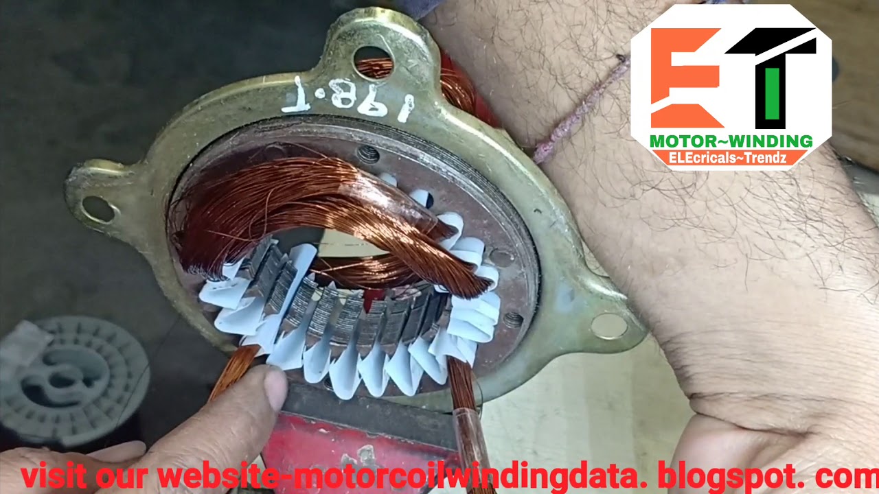 High speed ap fan motor winding 2800 RPM full rewinding data coils and turns
