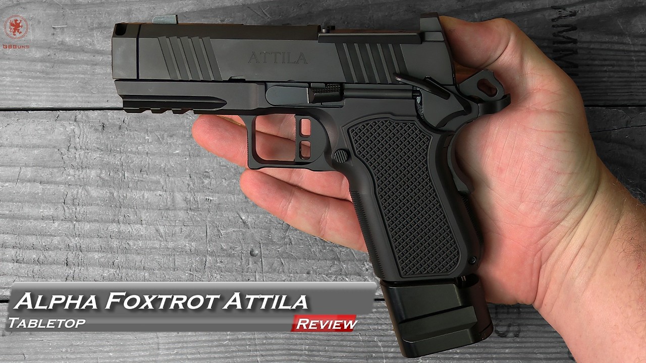 Обзор и разборка настольной версии пистолета Alpha Foxtrot AF1911 Attila.