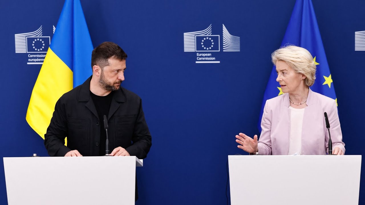 Zelensky, E.U. chief united ahead of Trump meeting