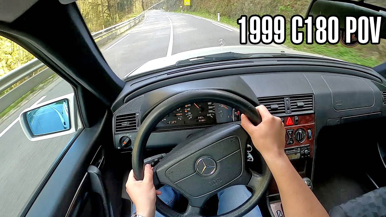 1999 MERCEDES-BENZ C180 (w202) - POV drive in Slovenian countryside