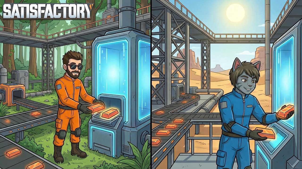 ЭТО ИМБА! ОТКРЫЛИ ПРОСТРАНСТВЕННОЕ ХРАНИЛИЩЕ! Satisfactory #6